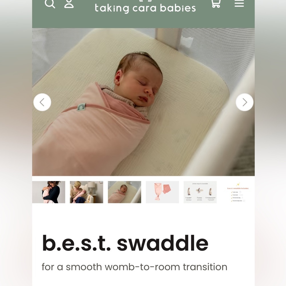 Taking Cara babies best swaddle